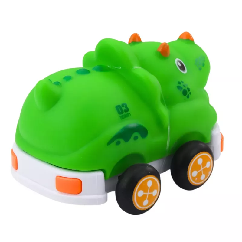LEAN TOYS Coche RC con mando a distancia para niños pequeños dinosaurio verde