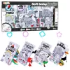 LEAN TOYS Set de libros sensoriales educativos blandos para niños pequeños 4 piezas