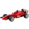 LEAN TOYS Coche de carreras RC con mando a distancia volante luces sonidos 1:12 rojo