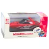 LEAN TOYS Lancha motora RC con mando a distancia blanca y roja 15 cm