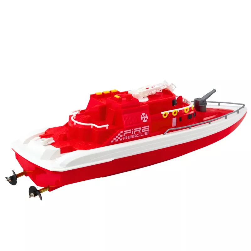 LEAN TOYS Lancha motora teledirigida RC 1:28 rojo