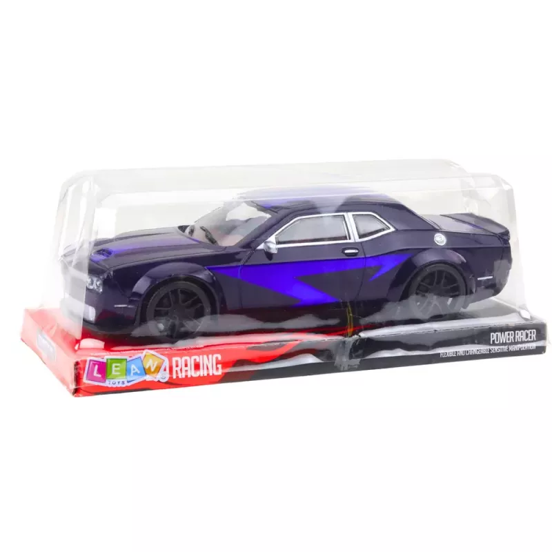 LEAN TOYS Coche deportivo con tracción por fricción Racing morado oscuro