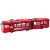 LEAN TOYS Autobús articulado con puertas que se abren, luz y sonido - rojo 1:16