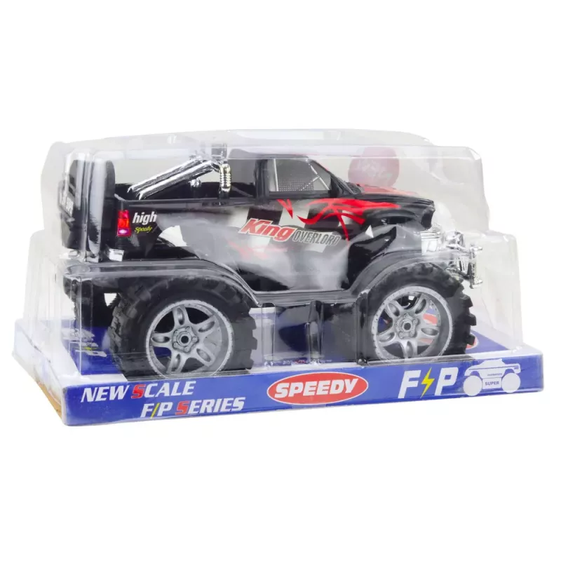 LEAN TOYS Vehículo todoterreno King tracción trasera rojo y negro 27cm