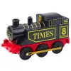 LEAN TOYS Locomotora eléctrica clásica retro con luces y sonidos