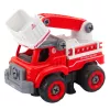 LEAN TOYS Camión de bomberos con pluma orientable, teledirigido, destornillador 2 en 1
