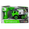 LEAN TOYS Camión de basura teledirigido RC destornillador verde 2 en 1