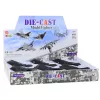 LEAN TOYS Avión caza jet militar motorizado luces y sonidos 1:400