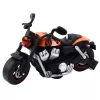 LEAN TOYS Moto DIY desmontable con giro, luces y sonidos naranja