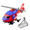LEAN TOYS Helicóptero de rescate con camilla, gancho, cabrestante, tracción, luces, sonidos, Mix