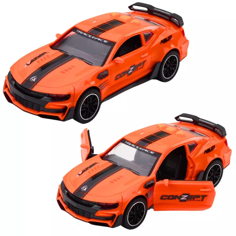 LEAN TOYS Coche deportivo Lazer 1:14 vehículo RC con puertas que se abren, luces, sonidos