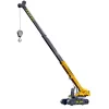 LEAN TOYS Grúa de orugas con cabina extensible y giratoria 360° amarilla