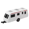 LEAN TOYS Set de coche de metal con caravana naranja