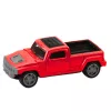 LEAN TOYS Set de coche de metal con caravana rojo