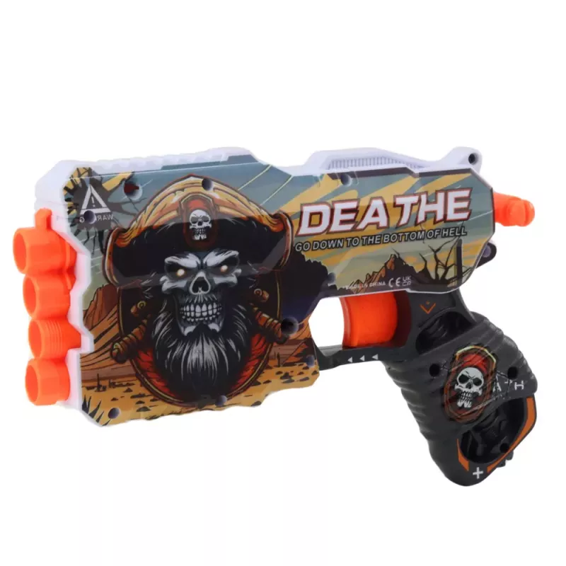 LEAN TOYS Cargador para pistola de dardos de espuma pirata para 4 dardos 12 uds.