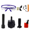 LEAN TOYS Rifle AK para bolas de agua hydrogel con mira, accesorios y gafas 96 cm