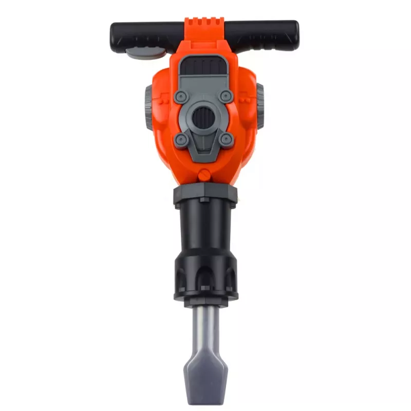 LEAN TOYS Set de manitas martillo neumático con gafas de protección naranja