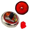 LEAN TOYS Set lanzador de peonza voladora dragón rojo