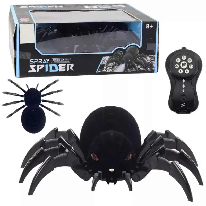 Araña teledirigida RC Black Widow LEAN TOYS con efecto de humo