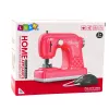 LEAN TOYS Máquina de coser de juguete con ratón para niños rosa claro