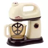 LEAN TOYS Batidora de cocina robot para niños, cabezal giratorio 360°, luces, blanca