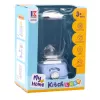LEAN TOYS Batidora de cocina infantil con luz y mecanismo giratorio, azul