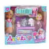 LEAN TOYS Mini muñeca con set de accesorios de veterinaria para tratar perro y gato