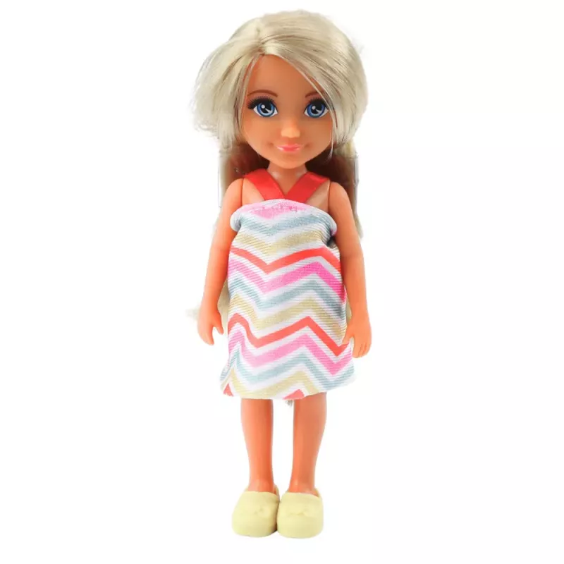 LEAN TOYS Set de mini muñecas Ankiki con bañera y accesorios de cuidado
