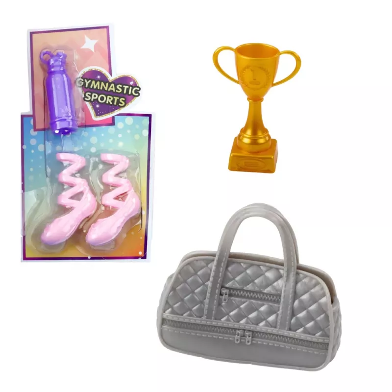 LEAN TOYS Muñeca Anlily bailarina con extremidades articuladas y accesorios