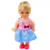 LEAN TOYS Set de mini muñecas con dos perros, cama y comedero