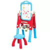 LEAN TOYS Pizarra didáctica 5en1 con silla accesorios multifuncionales azul