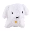 LEAN TOYS Perro de peluche con cola que mueve llavero colgante