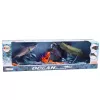 LEAN TOYS Set de figuras animales marinos con elementos móviles raya