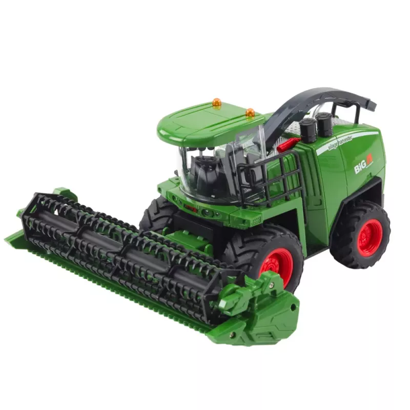 LEAN TOYS Cosechadora agrícola con cabezal de grano y maíz teledirigida RC 1:24