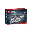 LEAN TOYS Bloques de construcción helicóptero de transporte 2192el
