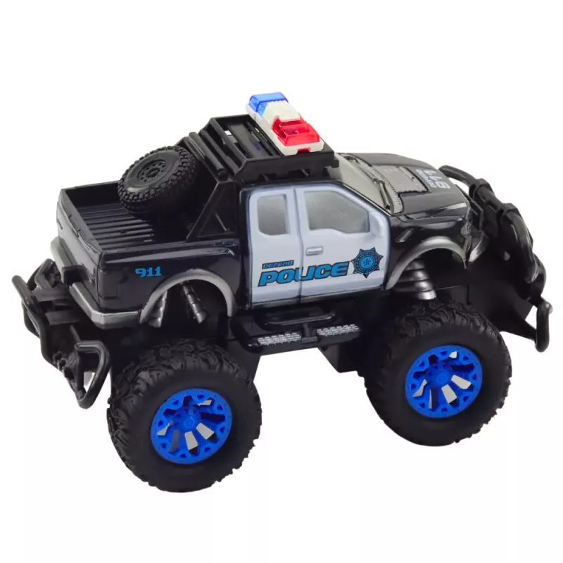 LEAN TOYS Coche de policía todoterreno teledirigido RC 1:20