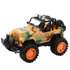 LEAN TOYS Gran vehículo todoterreno militar beige