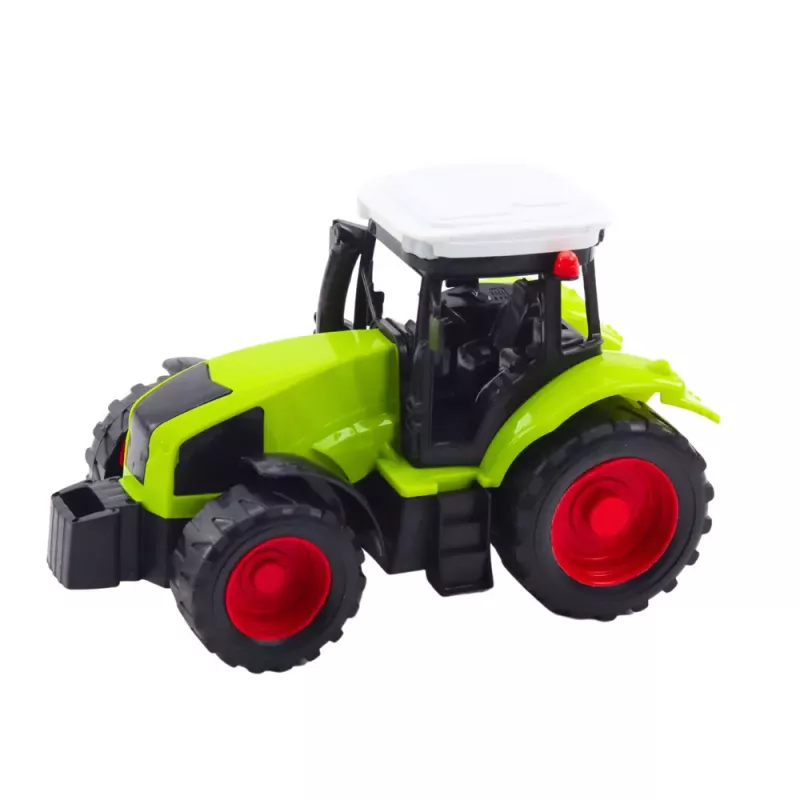 LEAN TOYS Set tractor agrícola con remolque y empacadora