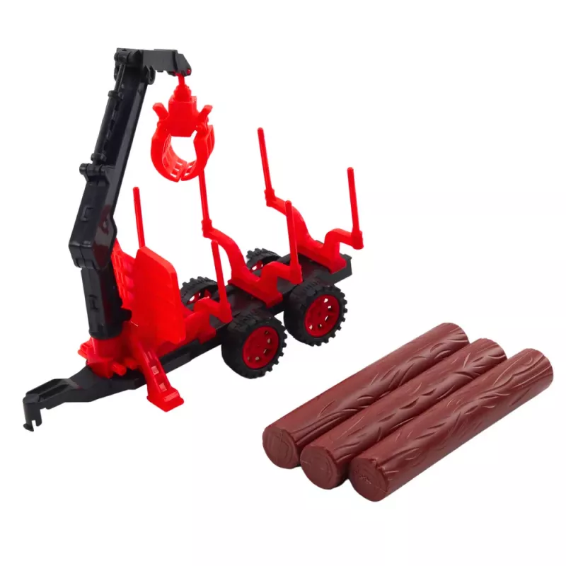 LEAN TOYS Tractor con remolque HDS para el transporte de troncos
