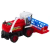 LEAN TOYS Cosechadora agrícola con cabezal de corte rojo