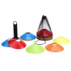 LEAN Set de conos de entrenamiento con soporte y red de transporte, multicolor, 50 uds.