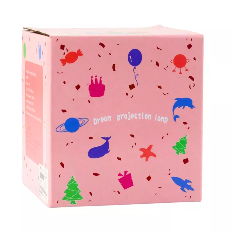 LEAN TOYS Proyector de estrellas para niños luz de noche con 6 proyecciones intercambiables