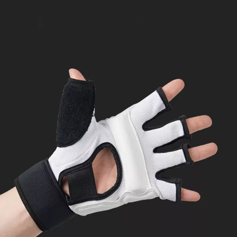 LEAN Guantes deportivos para taekwondo con estuche blanco talla XS