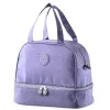 LEAN Bolsa térmica de desayuno con correa ajustable lila 27cm