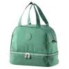 LEAN Bolsa térmica de desayuno con correa ajustable verde 27cm
