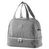LEAN Bolsa térmica de desayuno con correa ajustable, gris, 27 cm