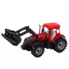 LEAN TOYS Set de tractor con cargador y empacadora agrícola Rojo