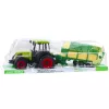 LEAN TOYS Tractor agrícola con remolque verde y amarillo Verde 50cm