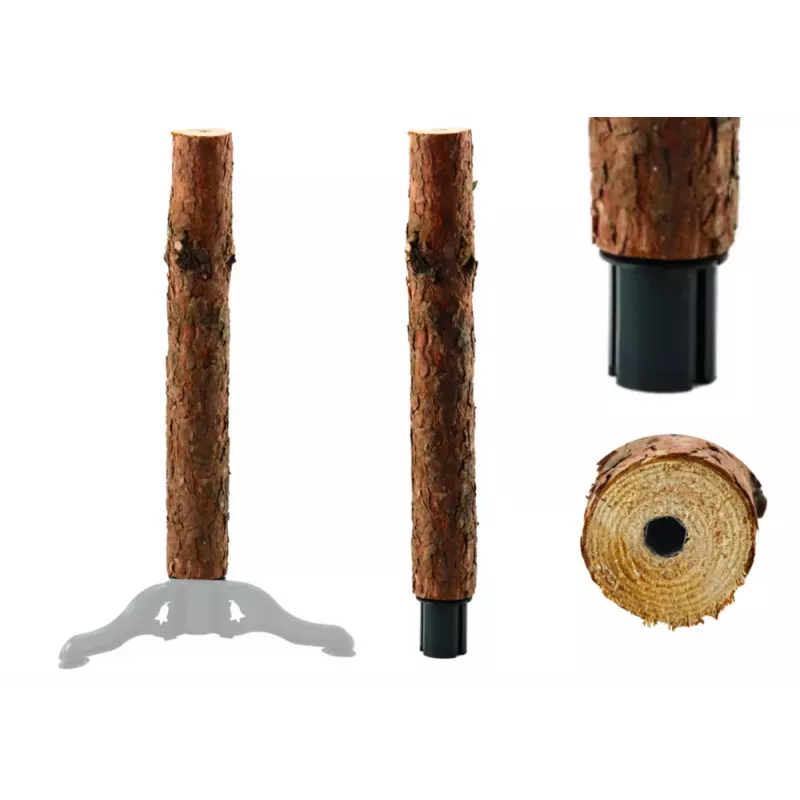 LEAN Soporte de madera para tronco de árbol de Navidad sobre cuatro patas