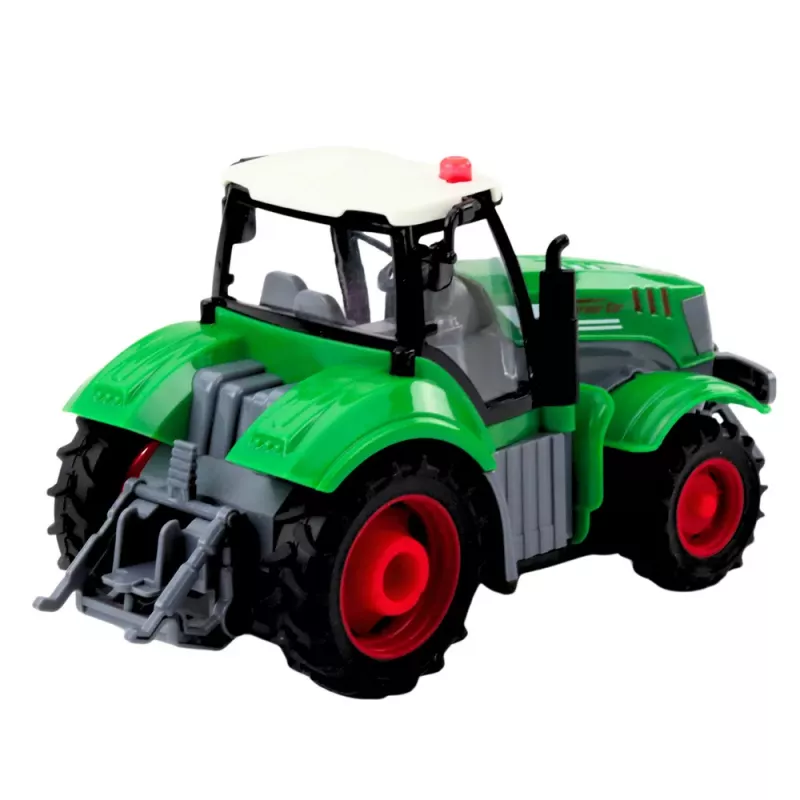 LEAN TOYS Tractor agrícola RC con mando a distancia Verde 1:24